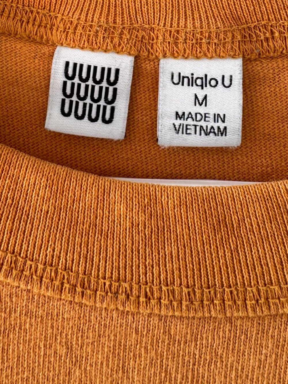 Uniqlo U short sleeve crewneck t-shirt orange unisex size M - Picture 6 of 7